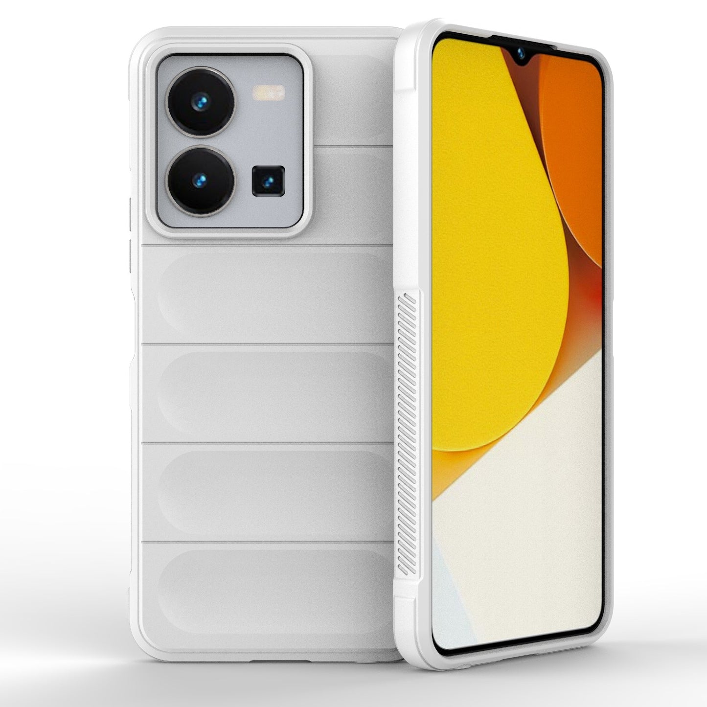 For vivo Y35 4G Global Magic Shield TPU + Flannel Phone Case - Stylish, Durable, and Lightweight Protection