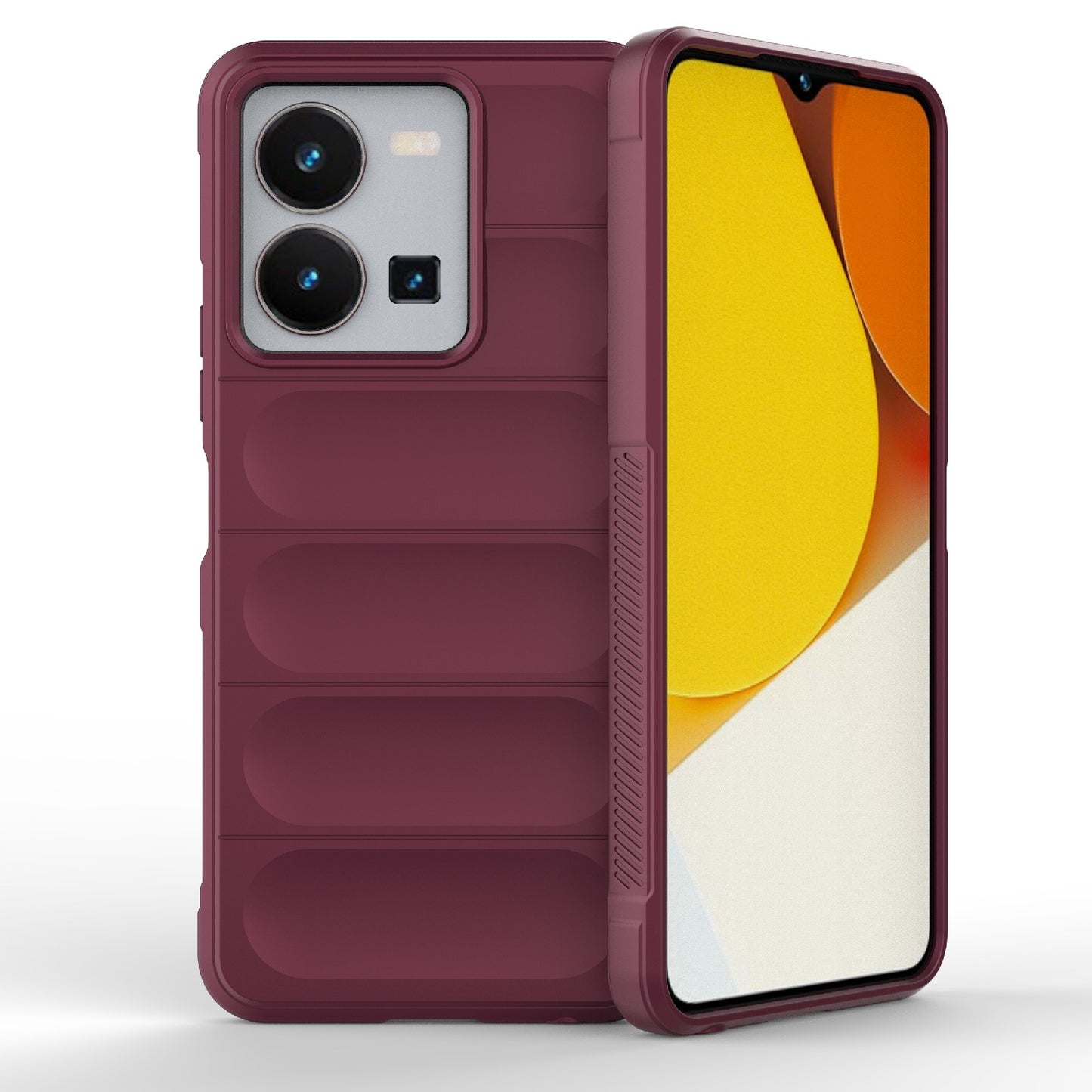 For vivo Y35 4G Global Magic Shield TPU + Flannel Phone Case - Stylish, Durable, and Lightweight Protection