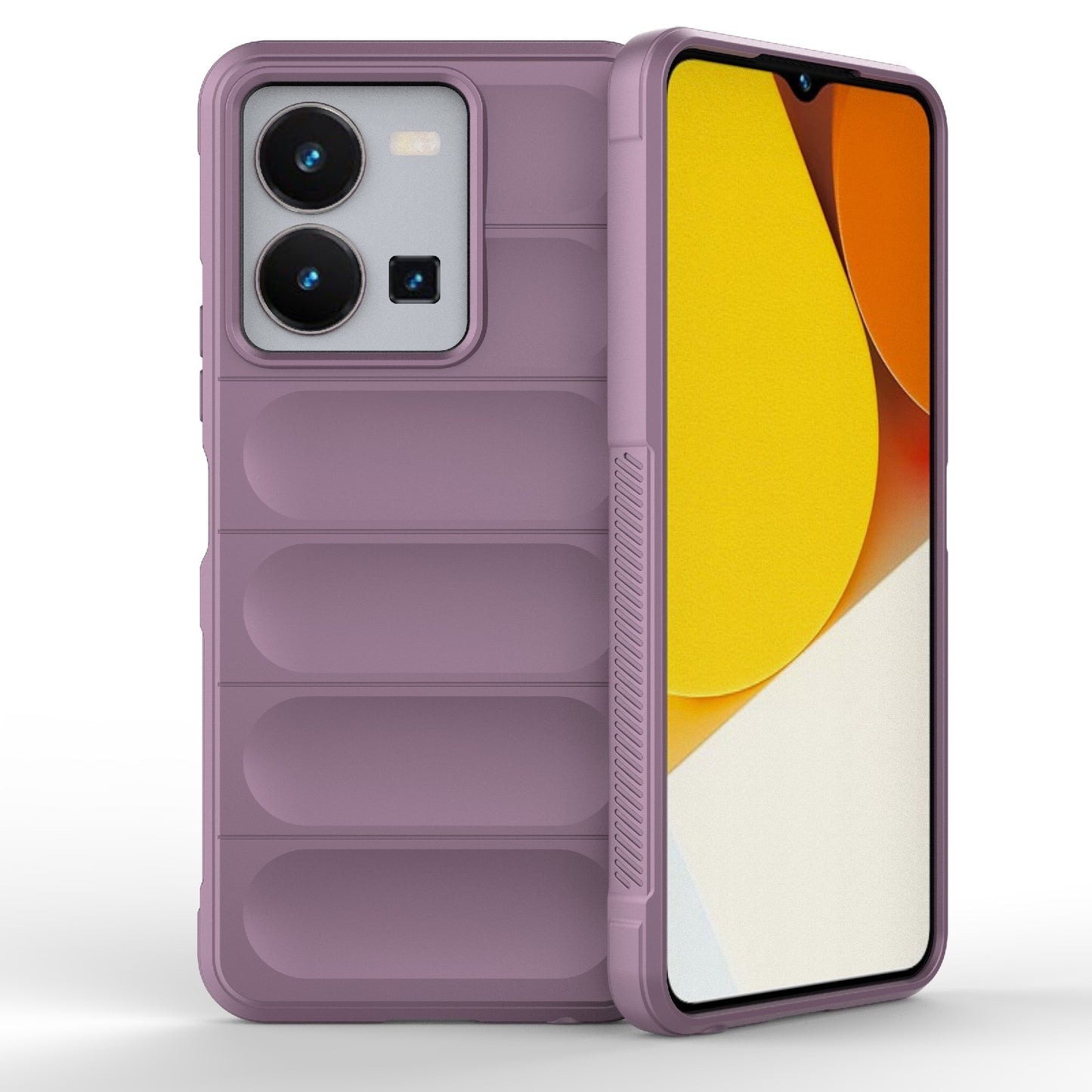 For vivo Y35 4G Global Magic Shield TPU + Flannel Phone Case - Stylish, Durable, and Lightweight Protection