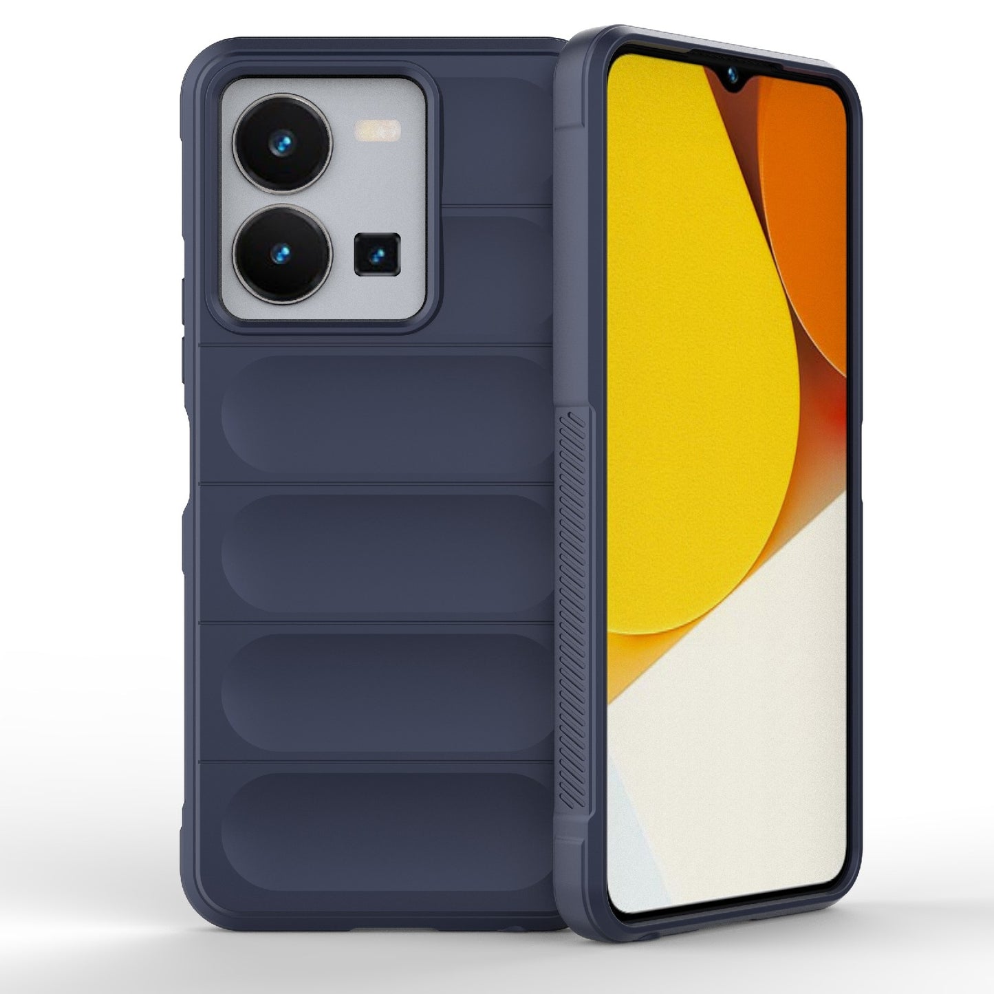 For vivo Y35 4G Global Magic Shield TPU + Flannel Phone Case - Stylish, Durable, and Lightweight Protection