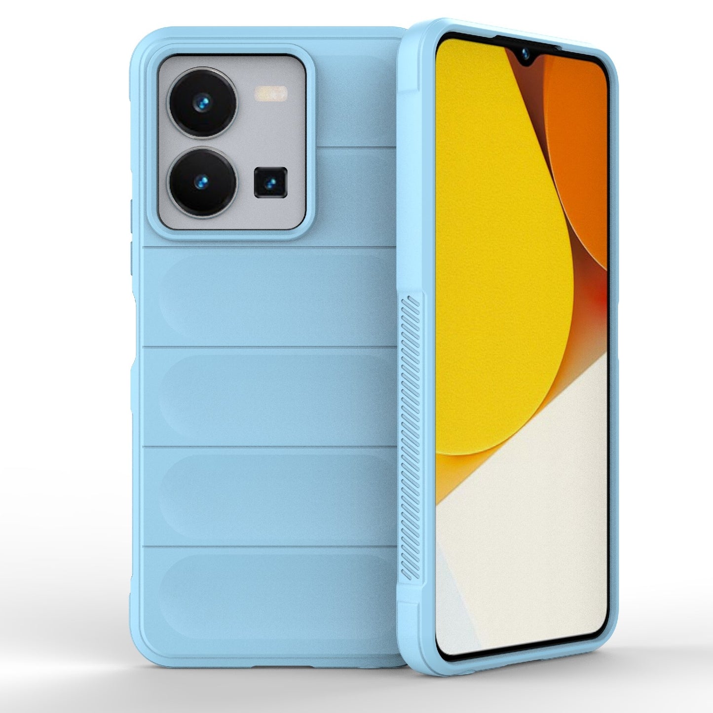 For vivo Y35 4G Global Magic Shield TPU + Flannel Phone Case - Stylish, Durable, and Lightweight Protection