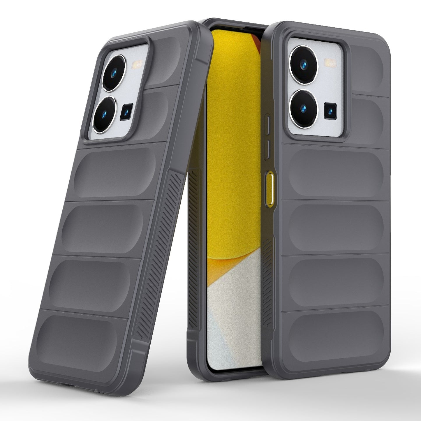 For vivo Y35 4G Global Magic Shield TPU + Flannel Phone Case - Stylish, Durable, and Lightweight Protection