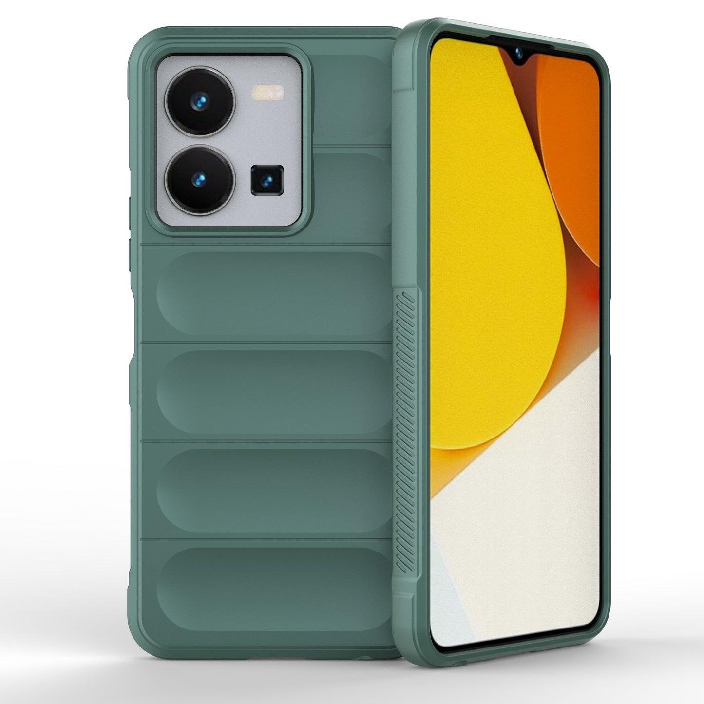 For vivo Y35 4G Global Magic Shield TPU + Flannel Phone Case - Stylish, Durable, and Lightweight Protection
