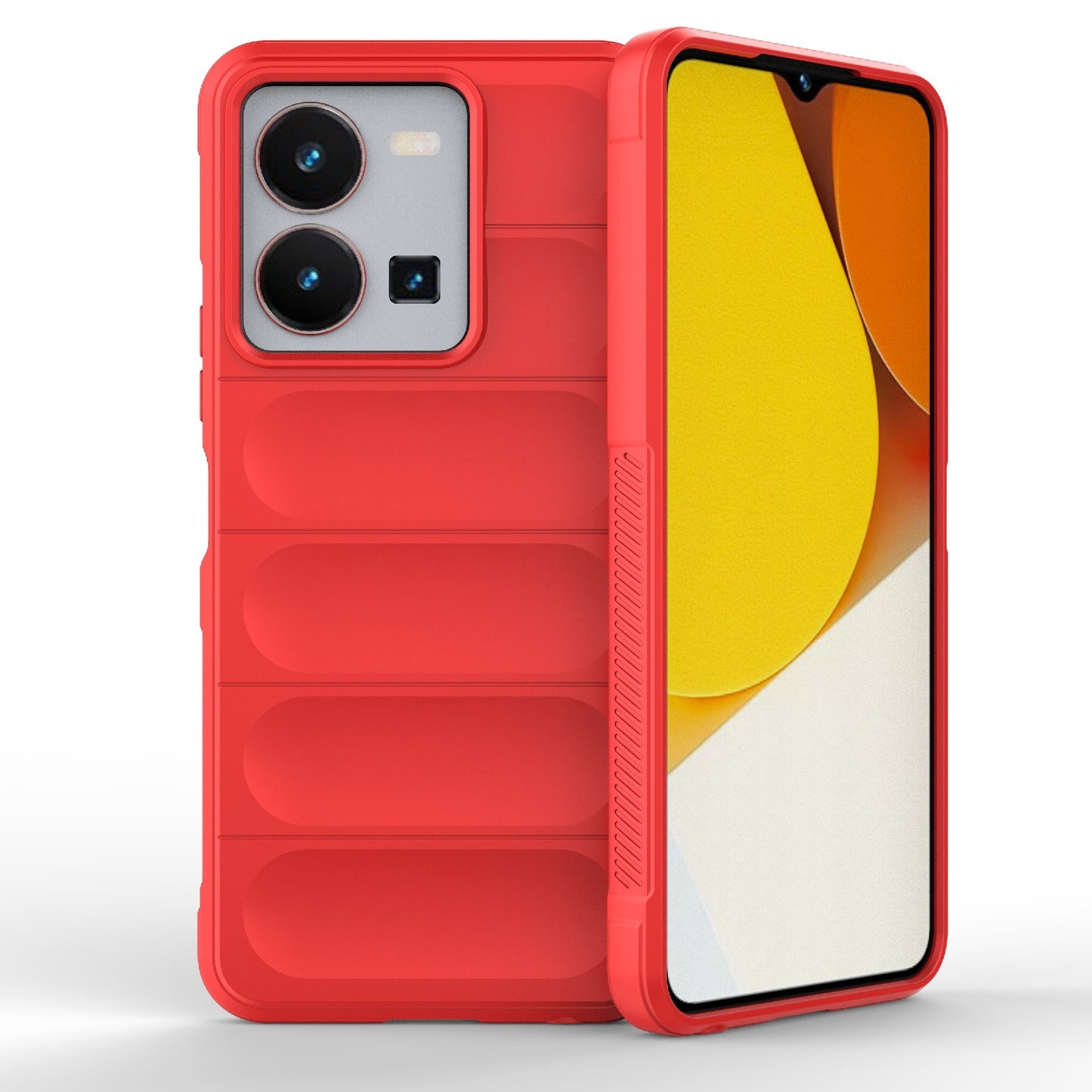 For vivo Y35 4G Global Magic Shield TPU + Flannel Phone Case - Stylish, Durable, and Lightweight Protection