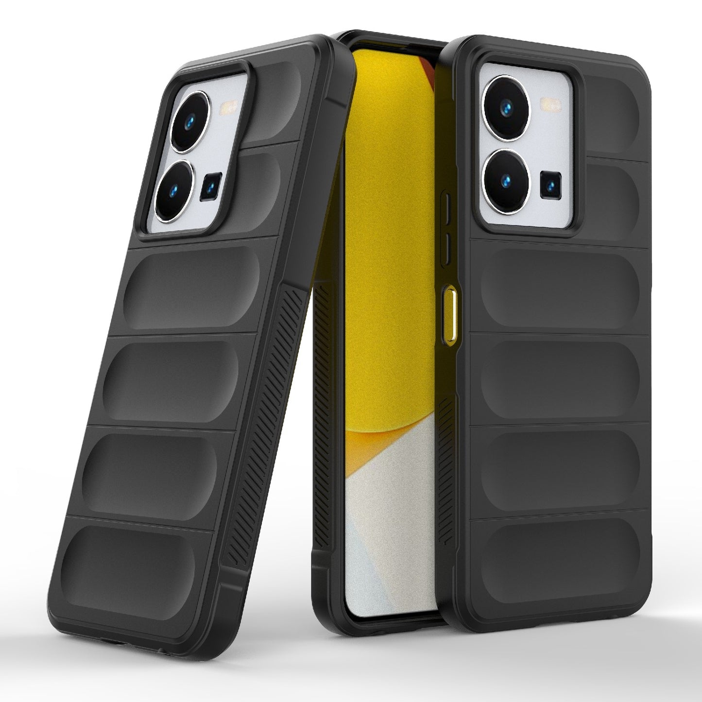 For vivo Y35 4G Global Magic Shield TPU + Flannel Phone Case - Stylish, Durable, and Lightweight Protection