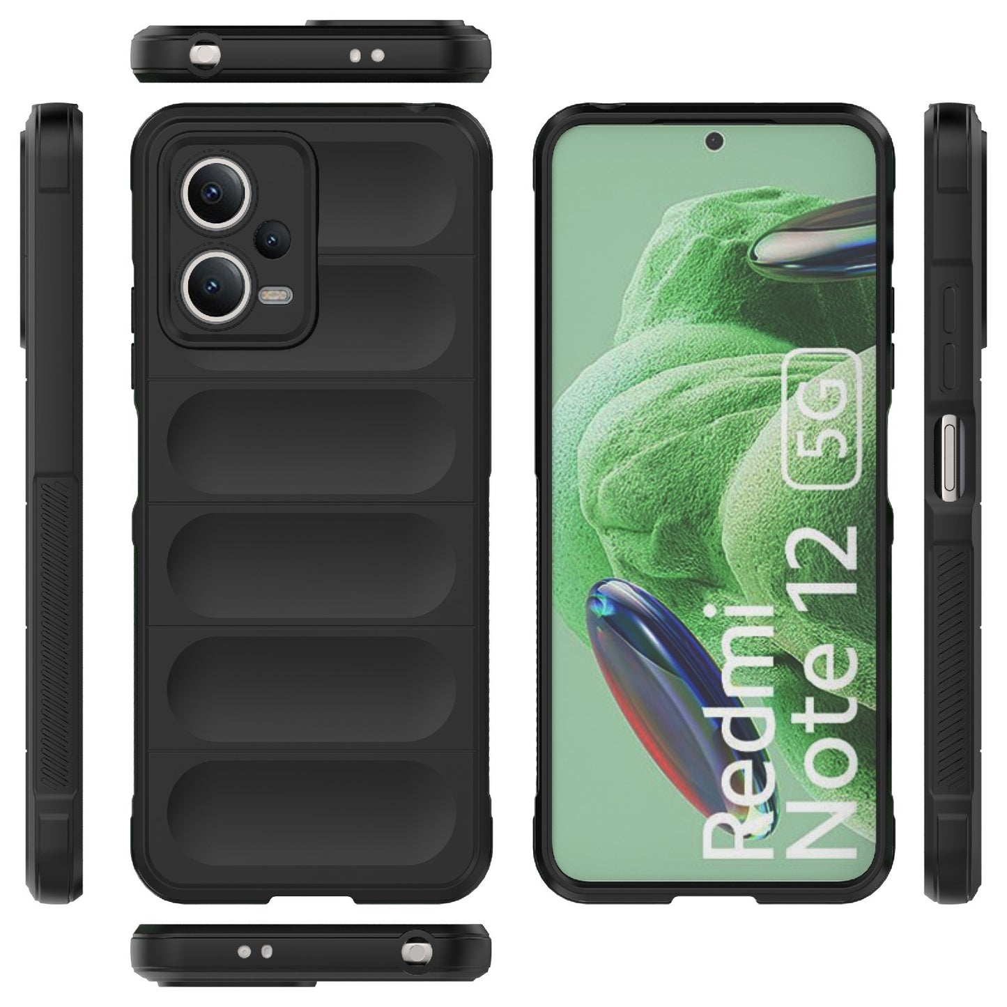 Xiaomi Redmi Note 12 5G Magic Shield TPU + Flannel Phone Case - Stylish, Durable, and Lightweight Protection