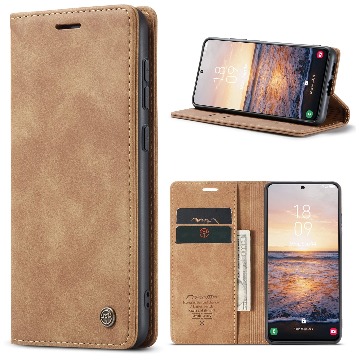 For Samsung Galaxy S23 5G Leather Case - Horizontal Flip, Card Holder & Wallet, Luxurious Design