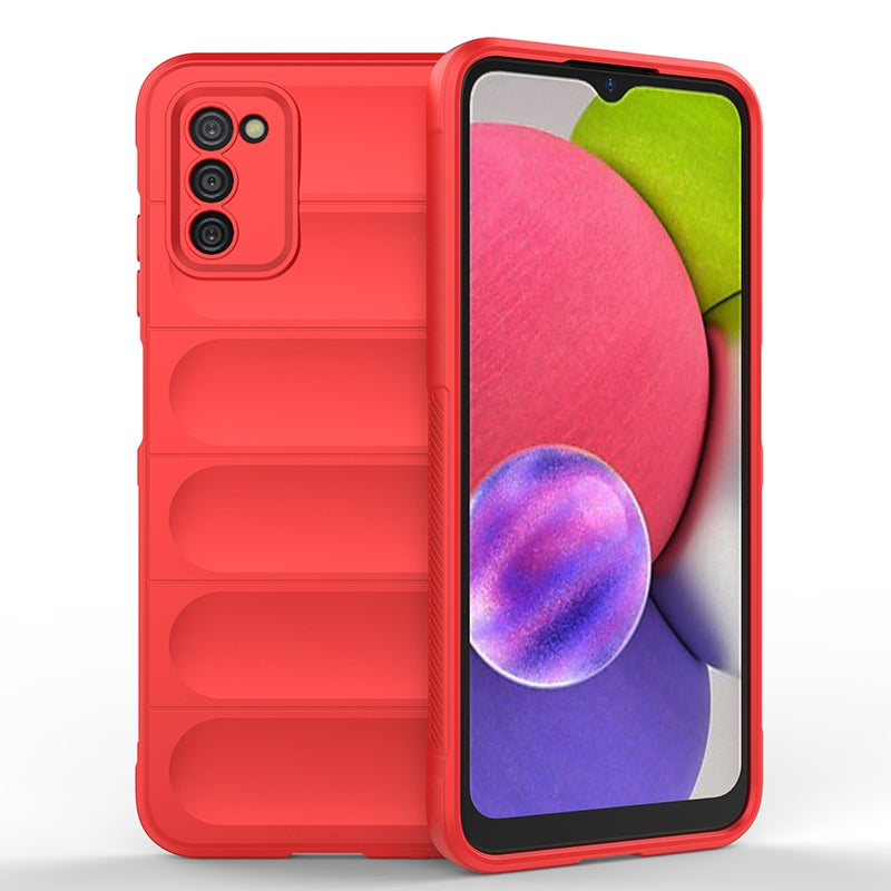 Samsung Galaxy A03s Magic Shield TPU + Flannel Phone Case - Stylish, Durable, and Lightweight Protection