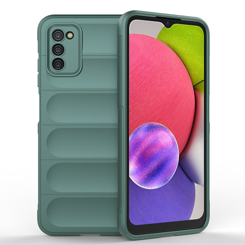 Samsung Galaxy A03s Magic Shield TPU + Flannel Phone Case - Stylish, Durable, and Lightweight Protection