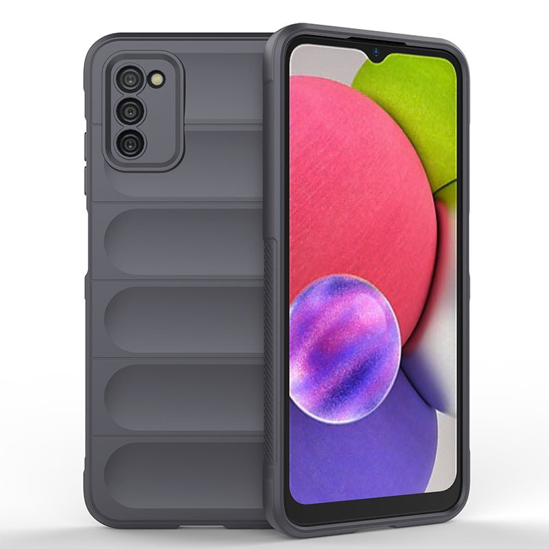 Samsung Galaxy A03s Magic Shield TPU + Flannel Phone Case - Stylish, Durable, and Lightweight Protection