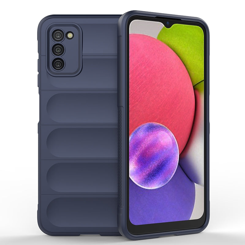 Samsung Galaxy A03s Magic Shield TPU + Flannel Phone Case - Stylish, Durable, and Lightweight Protection