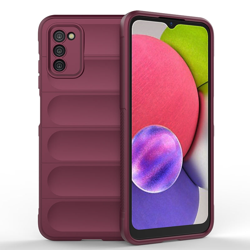 Samsung Galaxy A03s Magic Shield TPU + Flannel Phone Case - Stylish, Durable, and Lightweight Protection