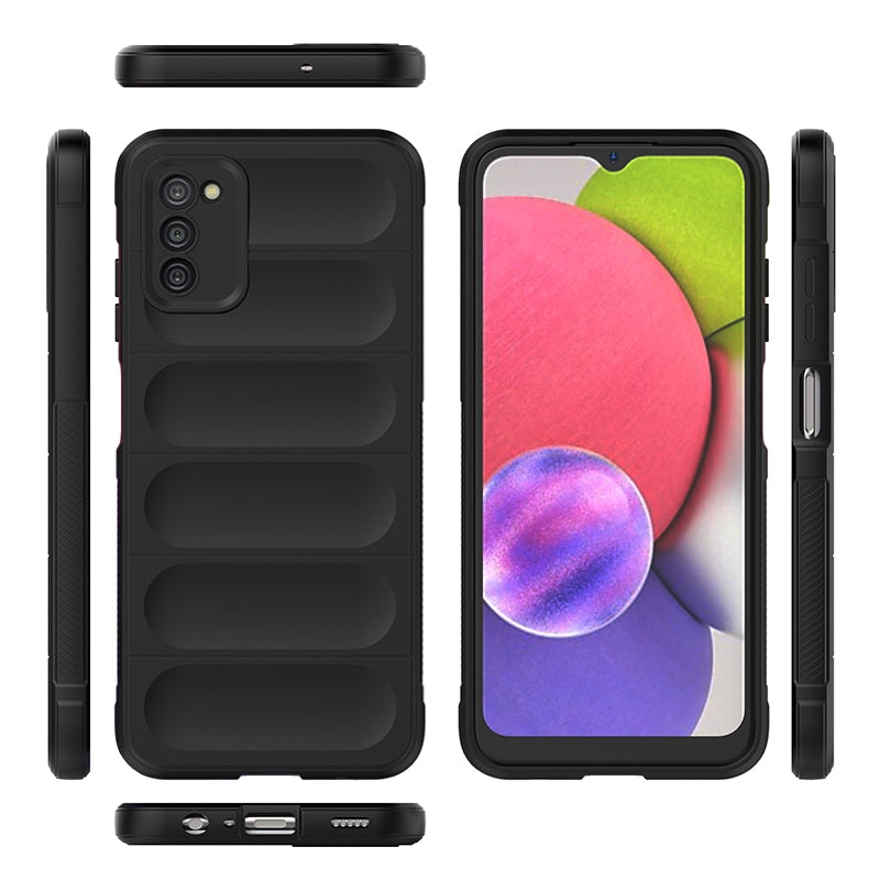 Samsung Galaxy A03s Magic Shield TPU + Flannel Phone Case - Stylish, Durable, and Lightweight Protection