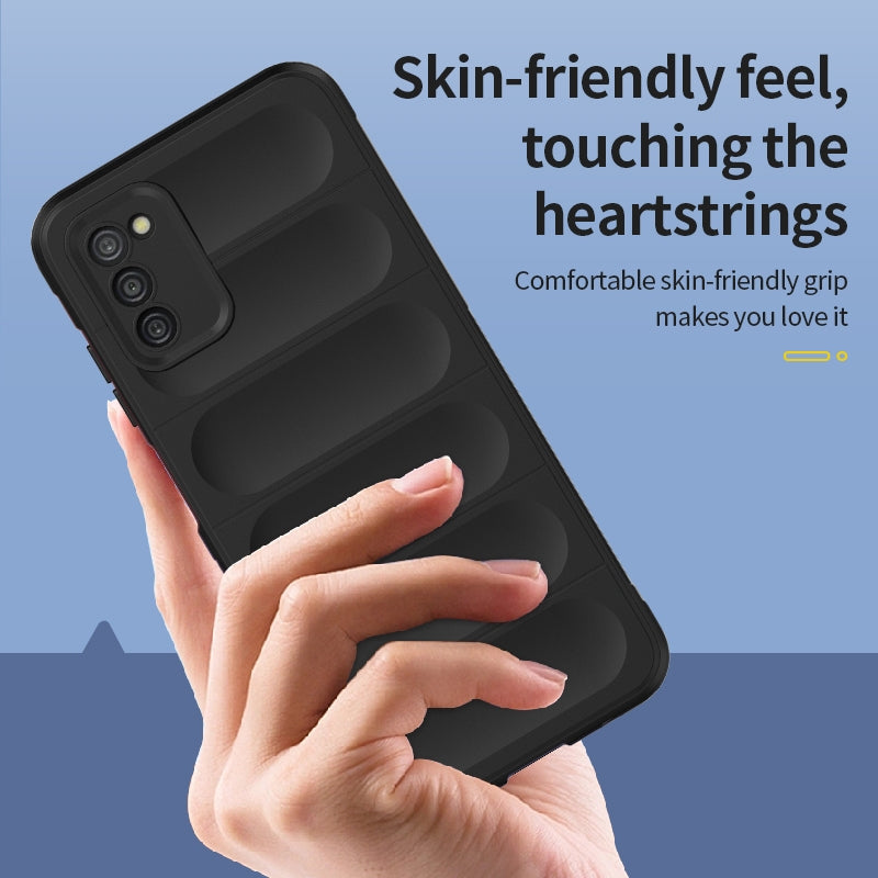 Samsung Galaxy A03s Magic Shield TPU + Flannel Phone Case - Stylish, Durable, and Lightweight Protection