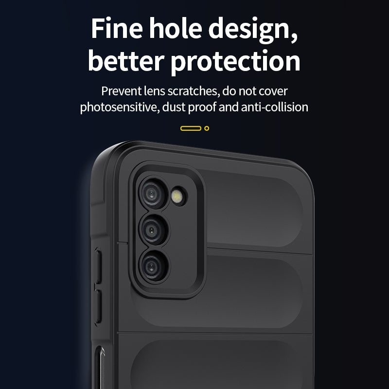 Samsung Galaxy A03s Magic Shield TPU + Flannel Phone Case - Stylish, Durable, and Lightweight Protection