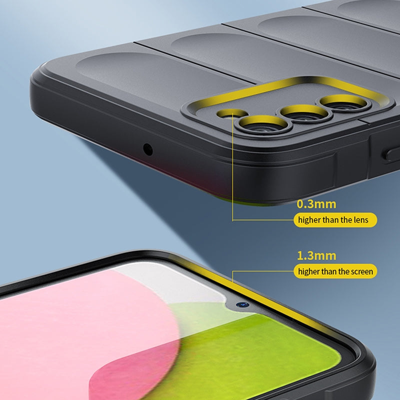 Samsung Galaxy A03s Magic Shield TPU + Flannel Phone Case - Stylish, Durable, and Lightweight Protection