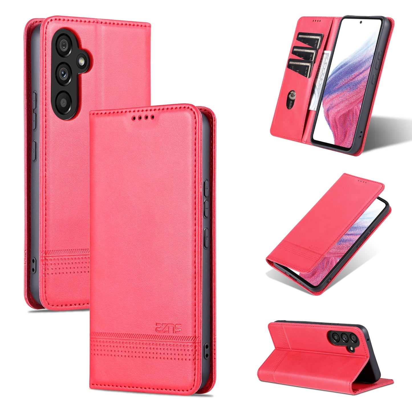 For Samsung Galaxy A54 5G Leather Wallet Case with Card Holder & Magnetic Closure