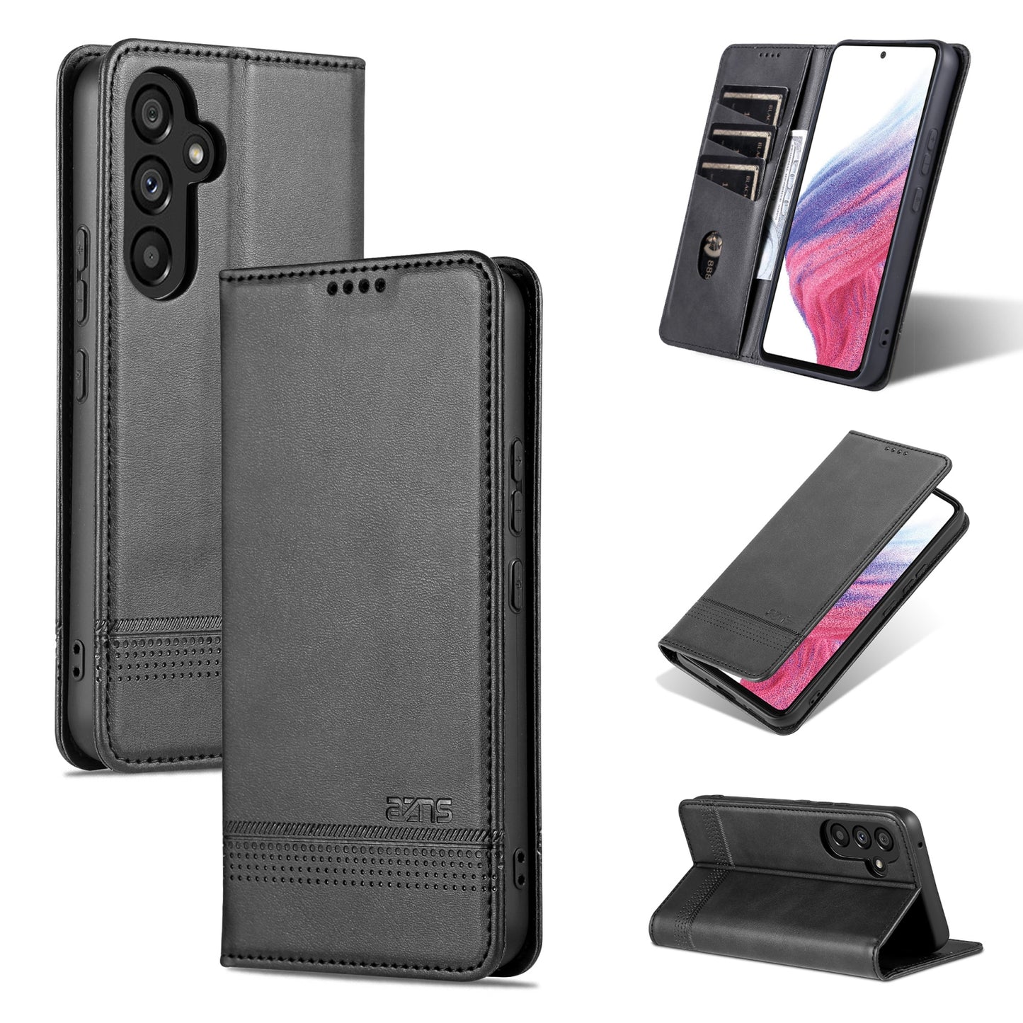 For Samsung Galaxy A54 5G Leather Wallet Case with Card Holder & Magnetic Closure
