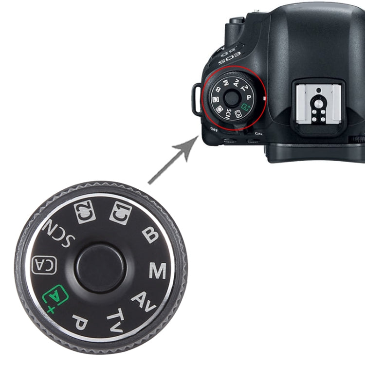 Replacement Mode Dial for Canon EOS 6D - Camera Turntable Wheel Repair Part