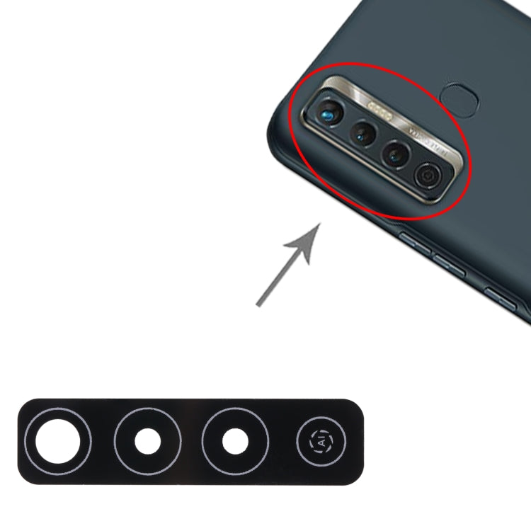 Tecno Camon 17 CG6 - 10pcs Replacement Back Camera Lens for Cracked/Damaged Lenses