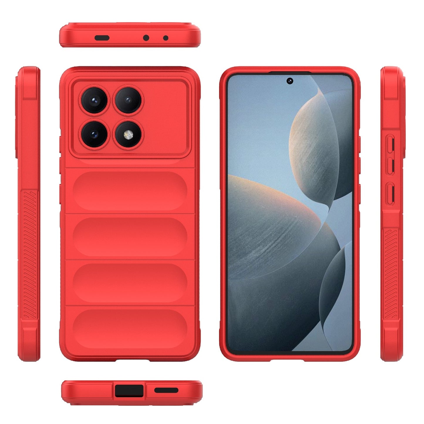 Xiaomi Redmi K70E 5G Magic Shield TPU + Flannel Phone Case - Stylish, Durable, and Lightweight Protection