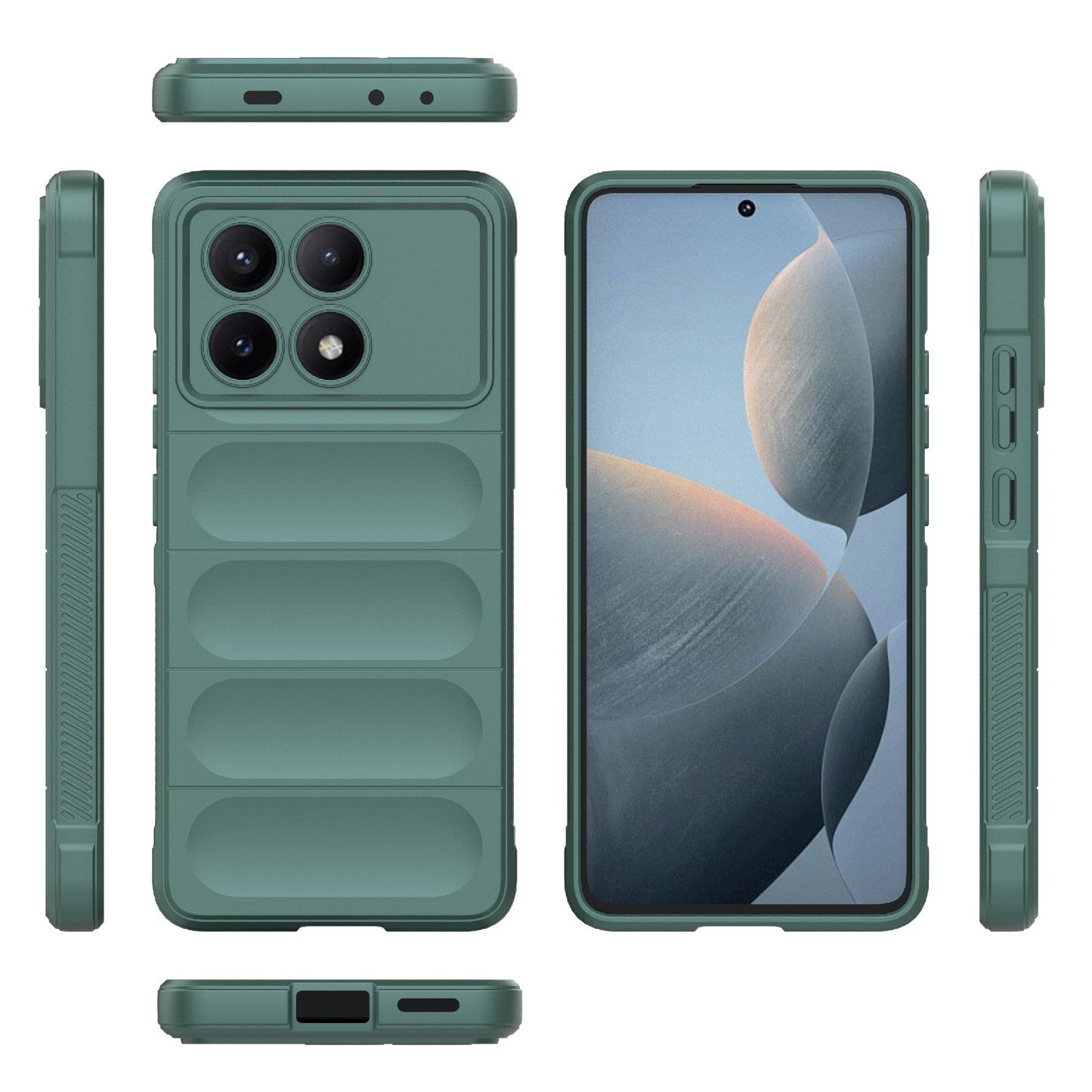 Xiaomi Redmi K70E 5G Magic Shield TPU + Flannel Phone Case - Stylish, Durable, and Lightweight Protection
