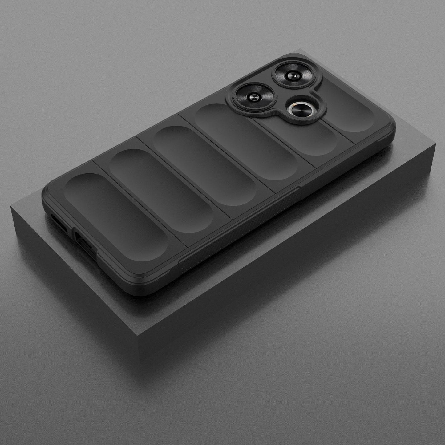 For Xiaomi Redmi Turbo 3 5G Magic Shield TPU + Flannel Phone Case - Stylish, Durable, and Lightweight Protection
