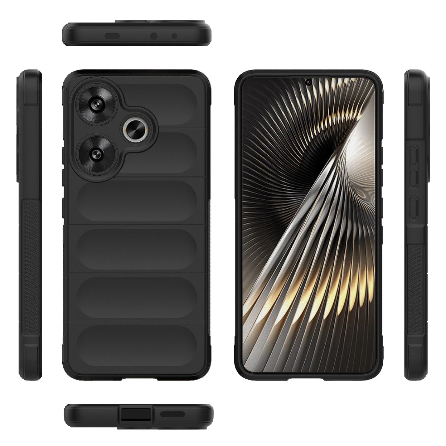For Xiaomi Redmi Turbo 3 5G Magic Shield TPU + Flannel Phone Case - Stylish, Durable, and Lightweight Protection