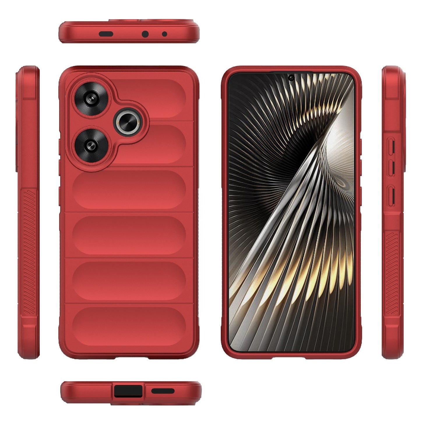 For Xiaomi Redmi Turbo 3 5G Magic Shield TPU + Flannel Phone Case - Stylish, Durable, and Lightweight Protection