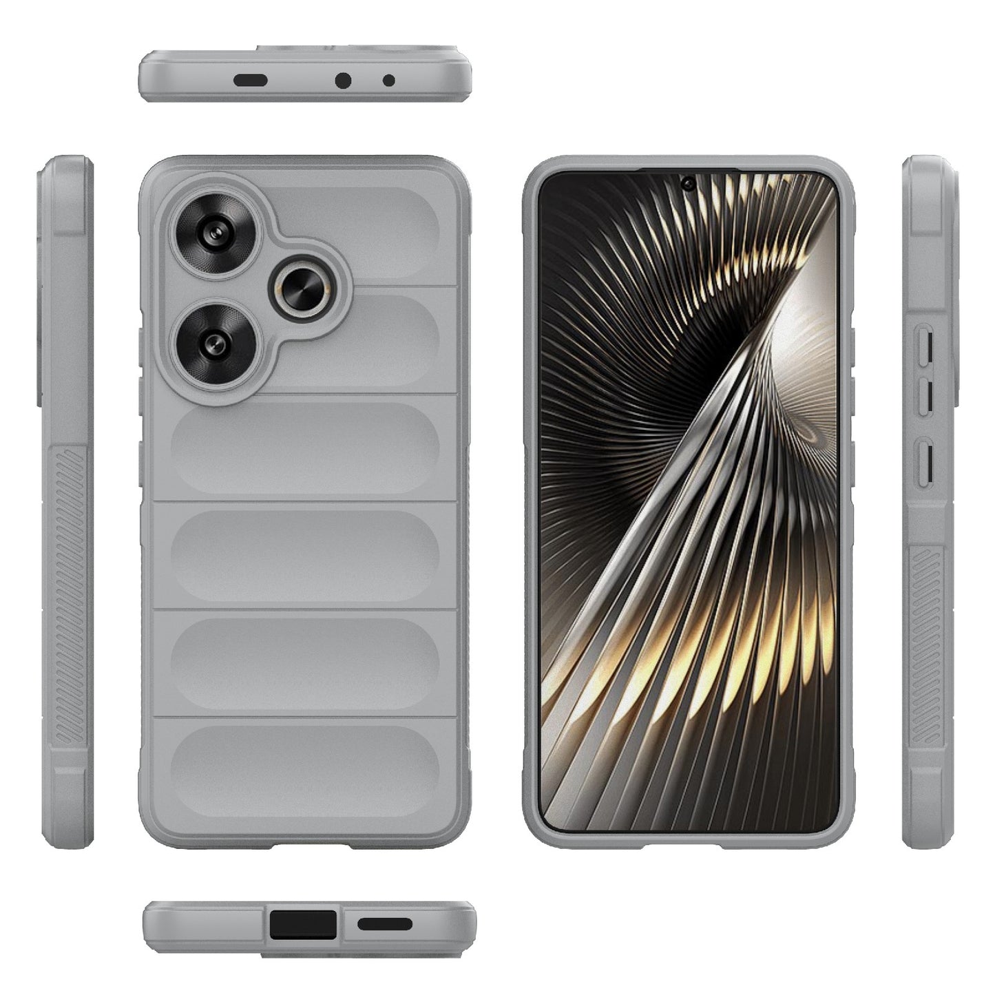 For Xiaomi Redmi Turbo 3 5G Magic Shield TPU + Flannel Phone Case - Stylish, Durable, and Lightweight Protection