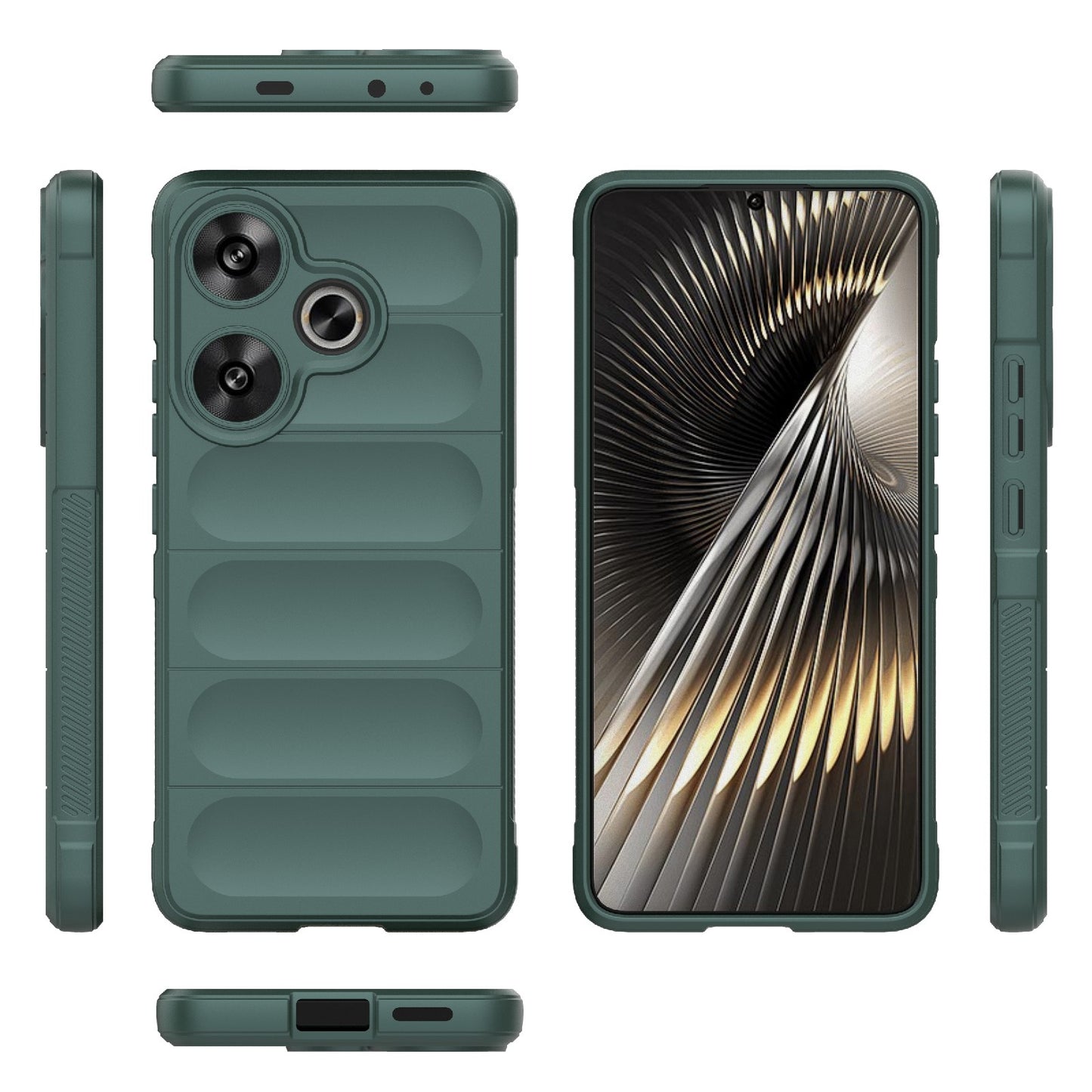 For Xiaomi Redmi Turbo 3 5G Magic Shield TPU + Flannel Phone Case - Stylish, Durable, and Lightweight Protection