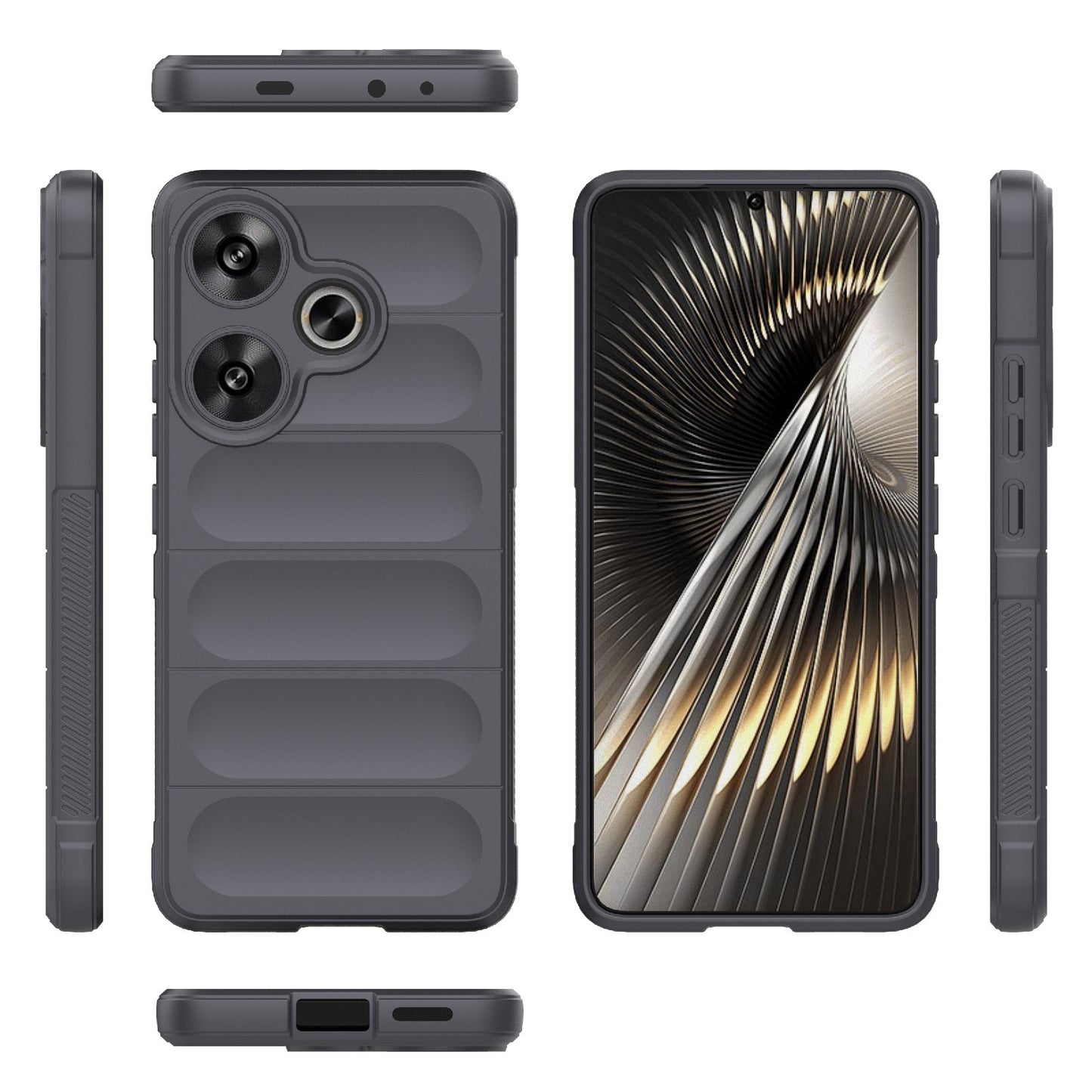 For Xiaomi Redmi Turbo 3 5G Magic Shield TPU + Flannel Phone Case - Stylish, Durable, and Lightweight Protection