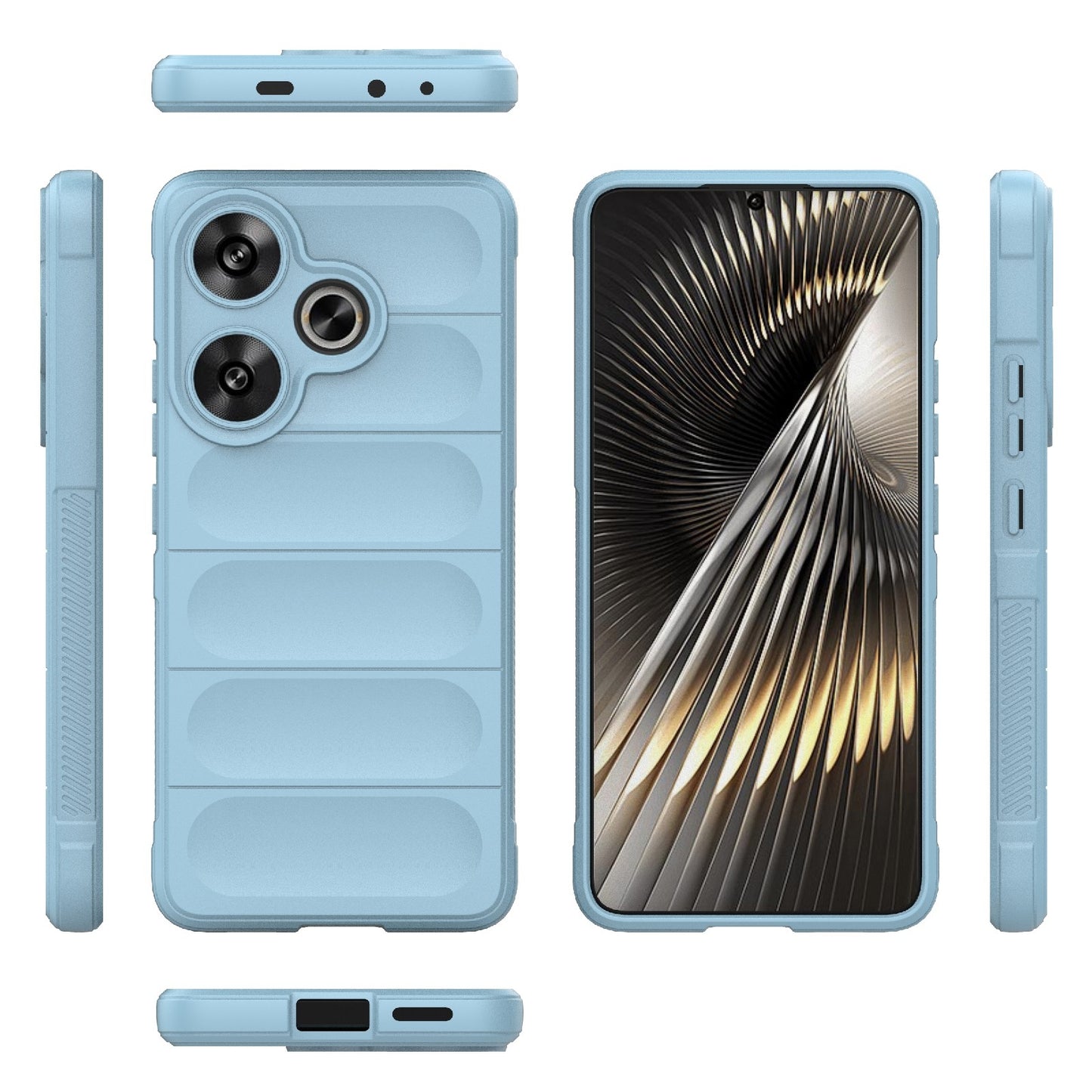 For Xiaomi Redmi Turbo 3 5G Magic Shield TPU + Flannel Phone Case - Stylish, Durable, and Lightweight Protection