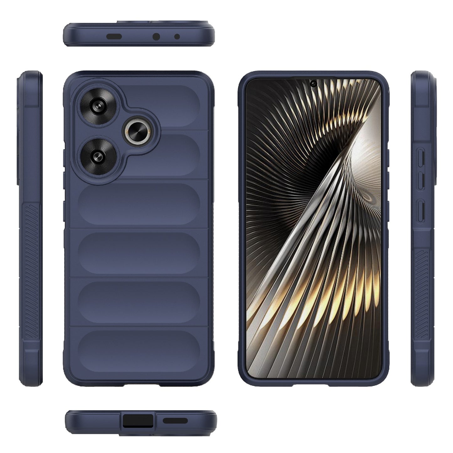 For Xiaomi Redmi Turbo 3 5G Magic Shield TPU + Flannel Phone Case - Stylish, Durable, and Lightweight Protection