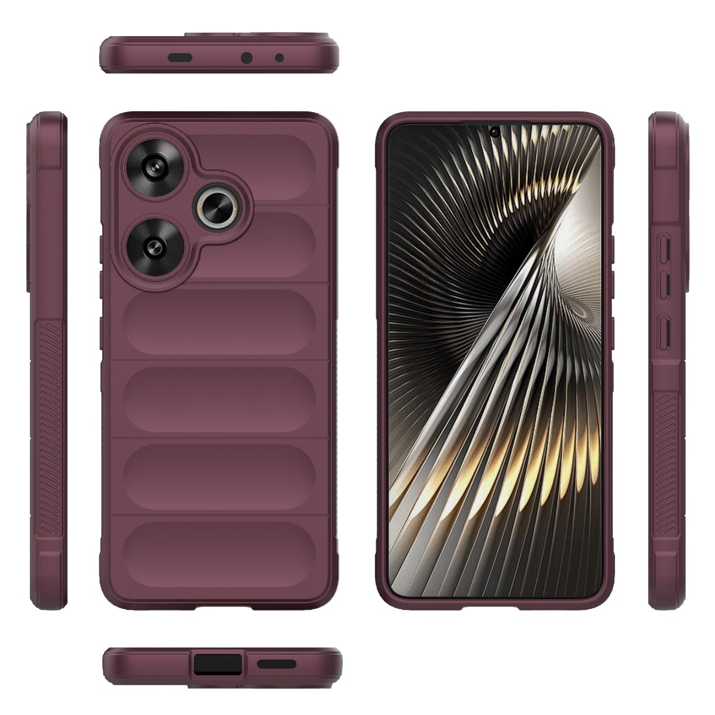 For Xiaomi Redmi Turbo 3 5G Magic Shield TPU + Flannel Phone Case - Stylish, Durable, and Lightweight Protection