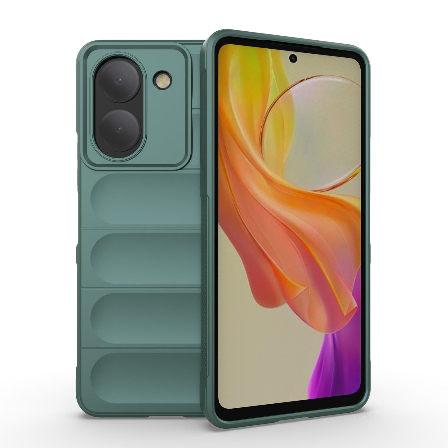 For vivo Y36 4G Magic Shield TPU + Flannel Phone Case - Stylish, Durable, and Lightweight Protection