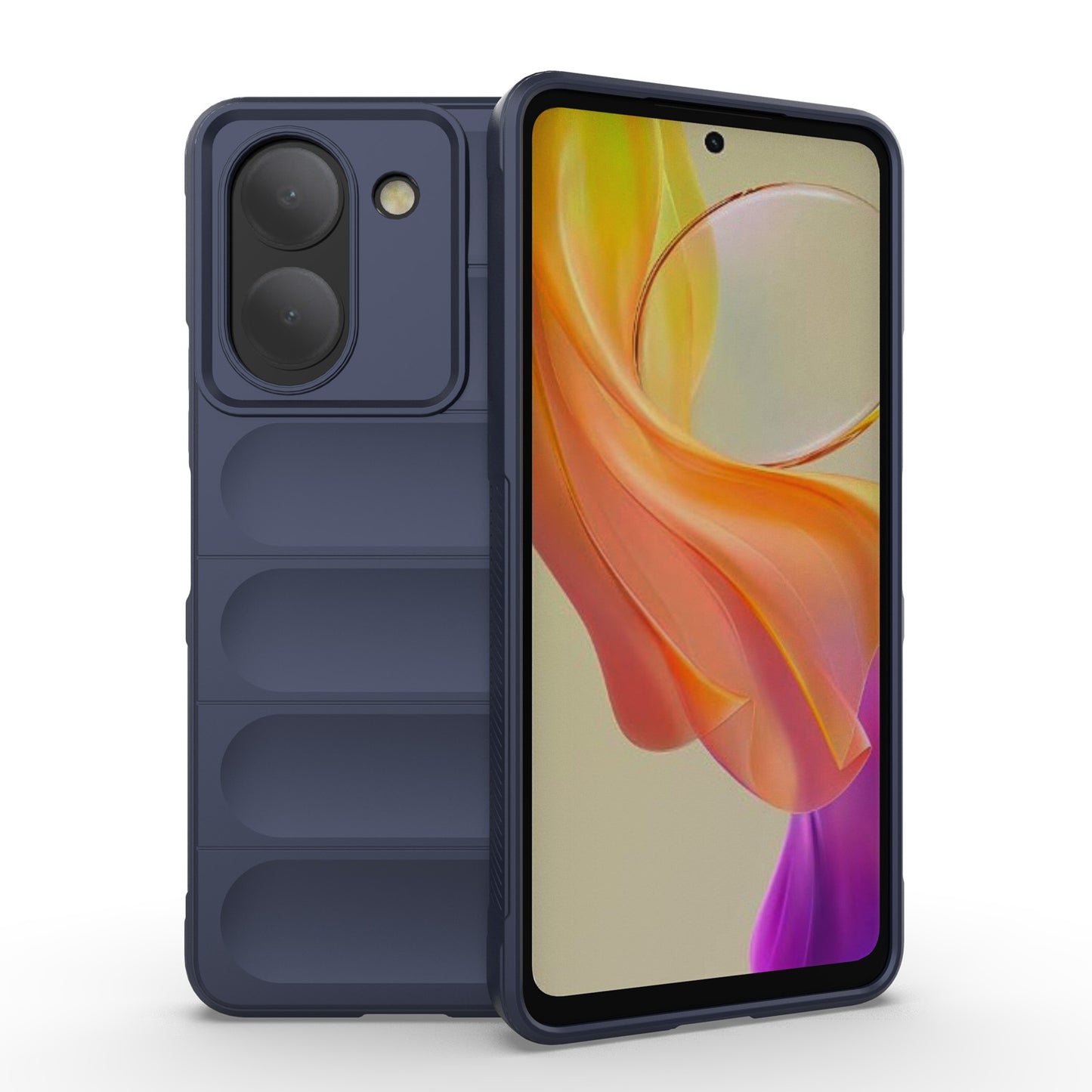 For vivo Y36 4G Magic Shield TPU + Flannel Phone Case - Stylish, Durable, and Lightweight Protection