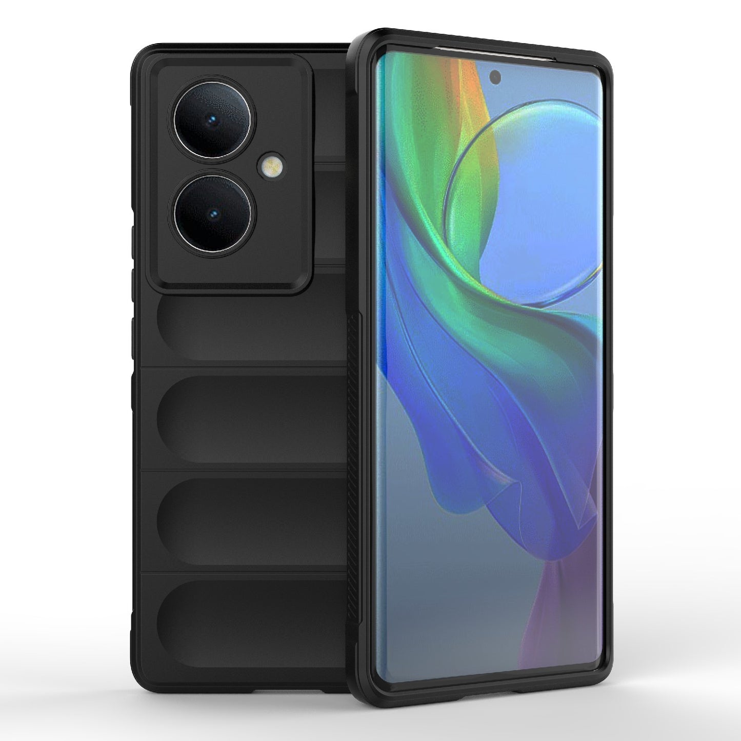 For vivo Y78+ Global Magic Shield TPU + Flannel Phone Case - Stylish, Durable, and Lightweight Protection