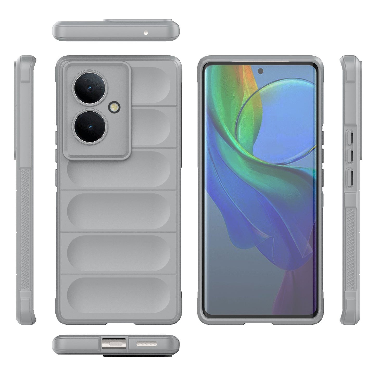 For vivo Y78+ Global Magic Shield TPU + Flannel Phone Case - Stylish, Durable, and Lightweight Protection