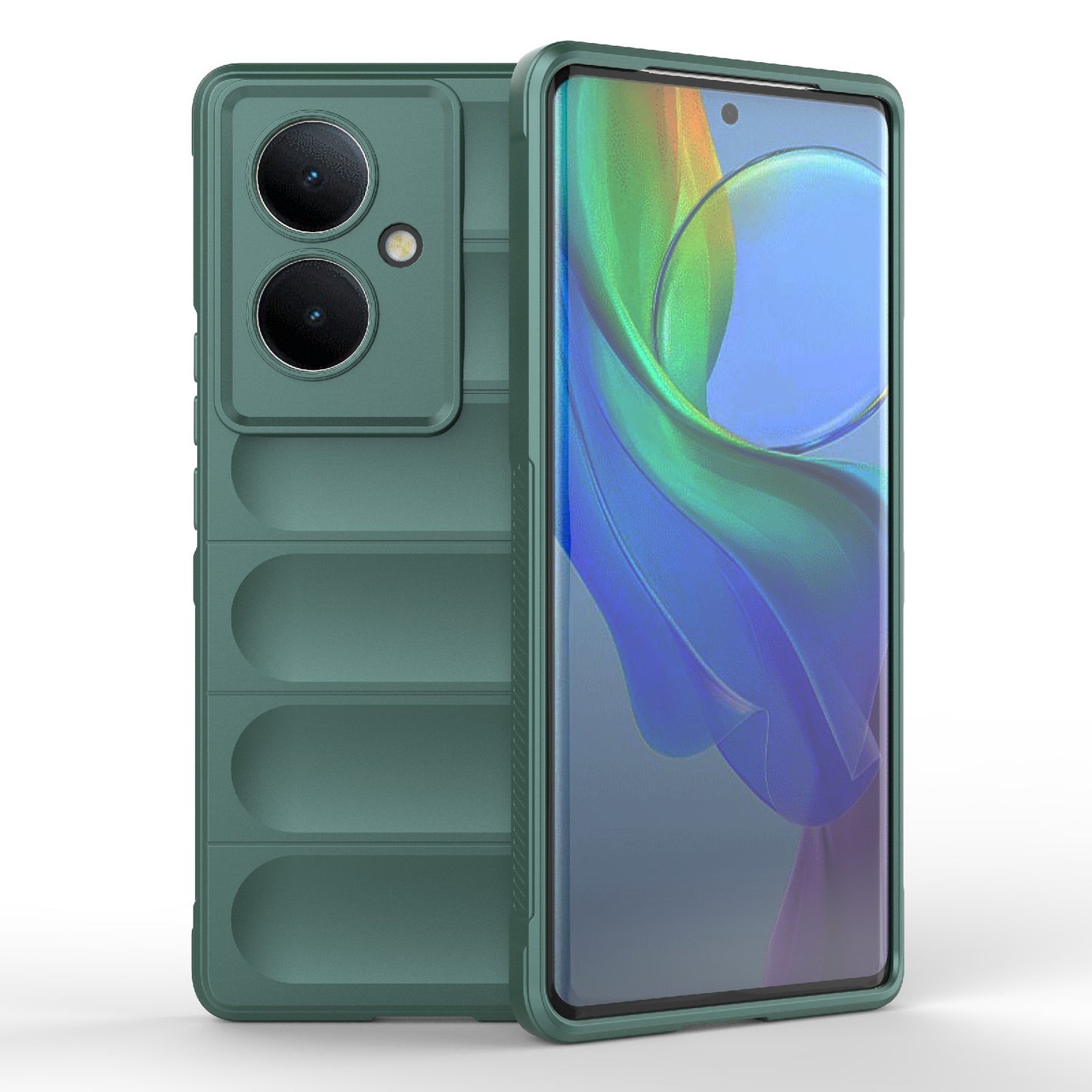 For vivo Y78+ Global Magic Shield TPU + Flannel Phone Case - Stylish, Durable, and Lightweight Protection