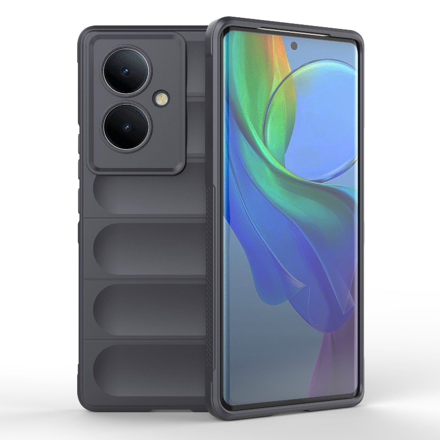 For vivo Y78+ Global Magic Shield TPU + Flannel Phone Case - Stylish, Durable, and Lightweight Protection