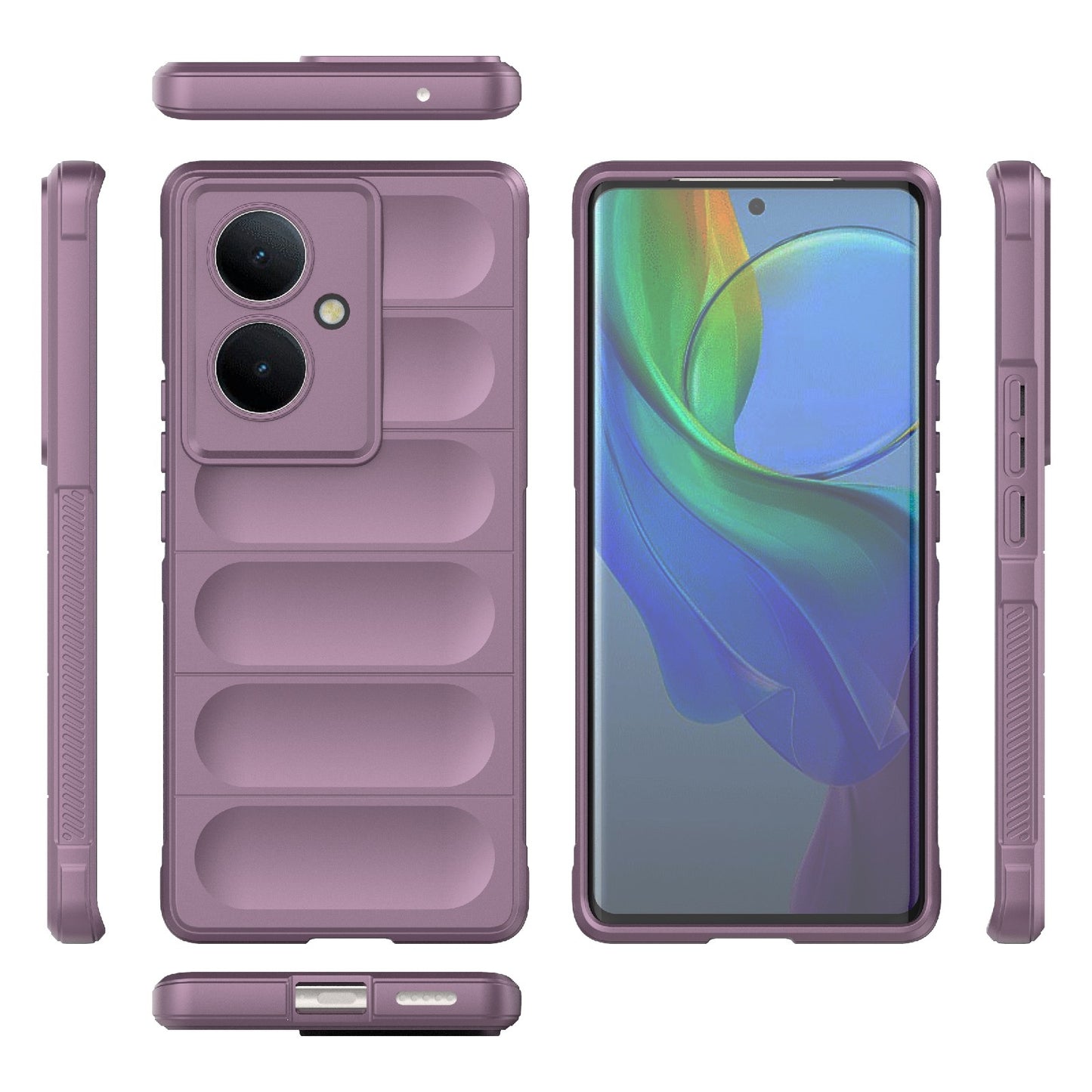 For vivo Y78+ Global Magic Shield TPU + Flannel Phone Case - Stylish, Durable, and Lightweight Protection