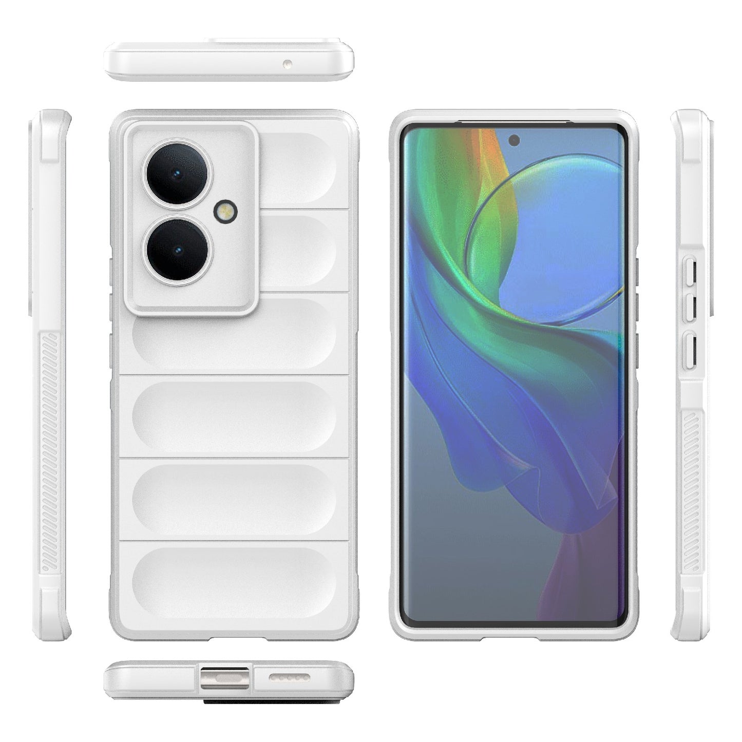 For vivo Y78+ Global Magic Shield TPU + Flannel Phone Case - Stylish, Durable, and Lightweight Protection