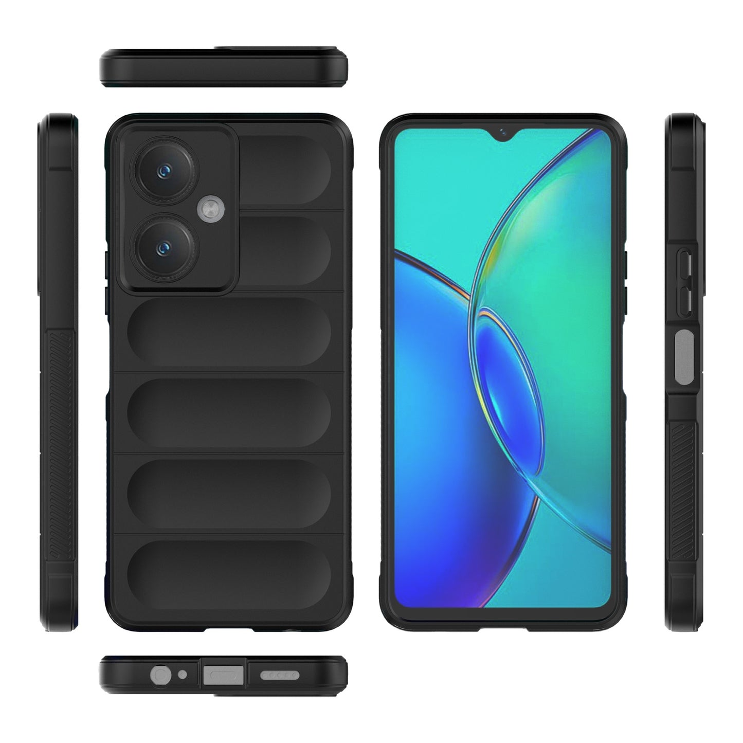 For vivo Y27 4G Global Magic Shield TPU + Flannel Phone Case - Stylish, Durable, and Lightweight Protection