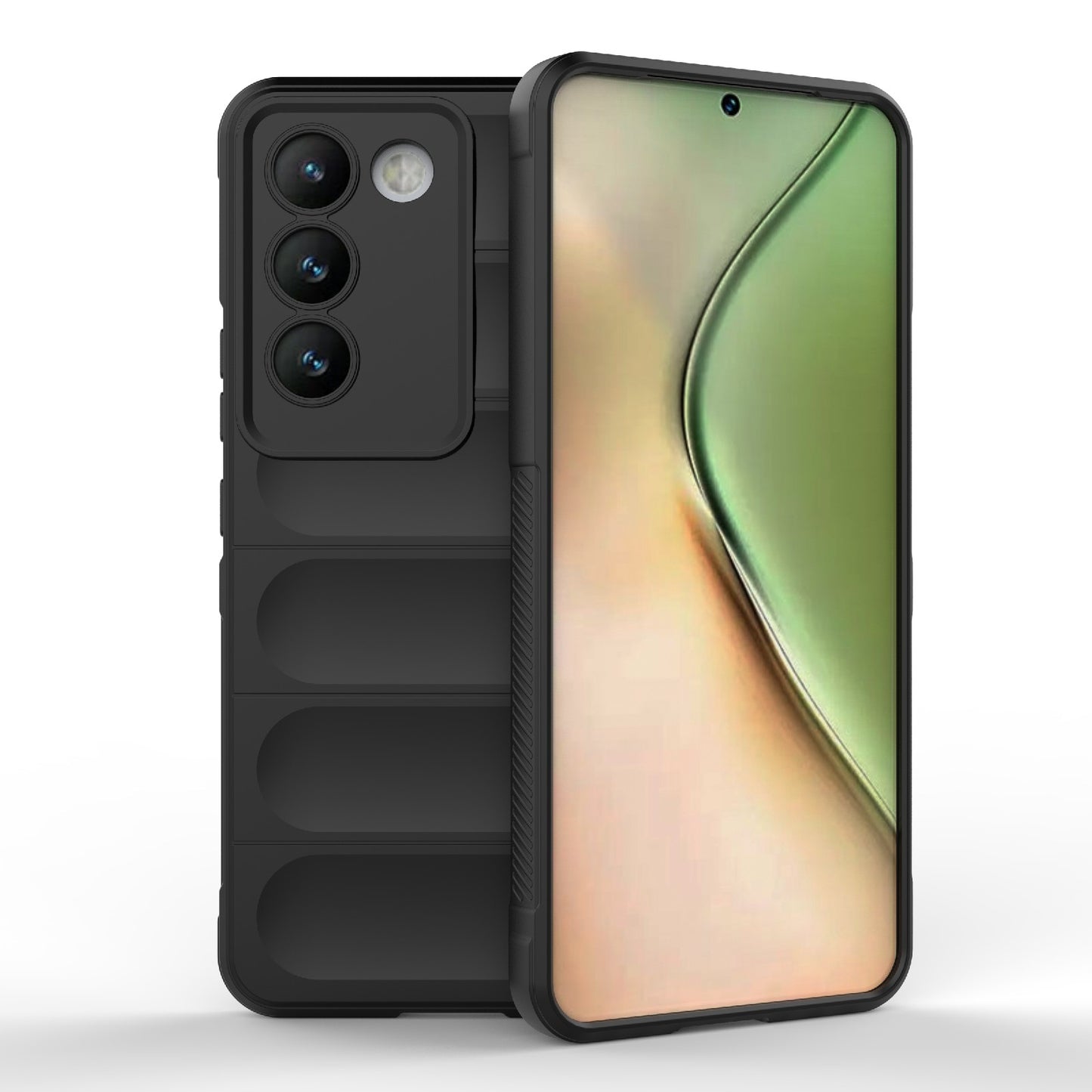 For vivo Y200E 5G Global Magic Shield TPU + Flannel Phone Case - Stylish, Durable, and Lightweight Protection