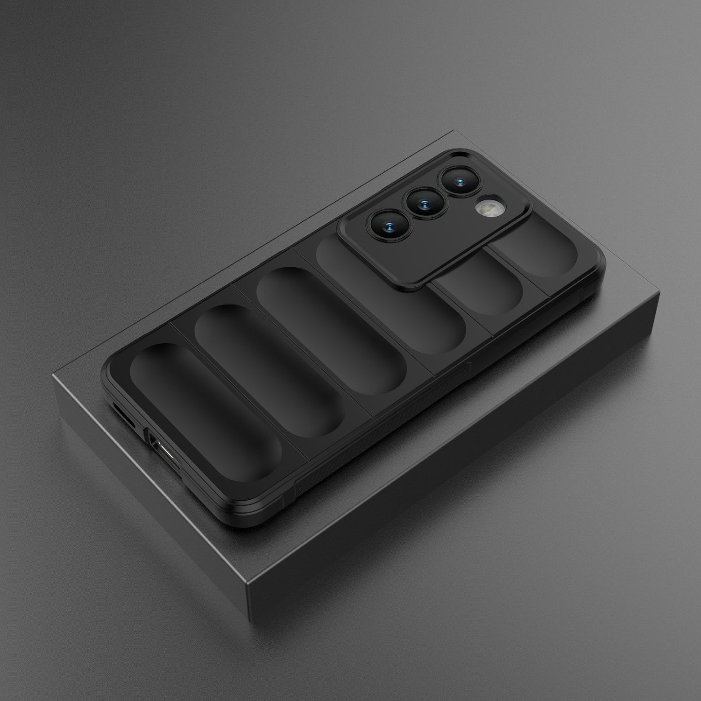 For vivo Y200E 5G Global Magic Shield TPU + Flannel Phone Case - Stylish, Durable, and Lightweight Protection