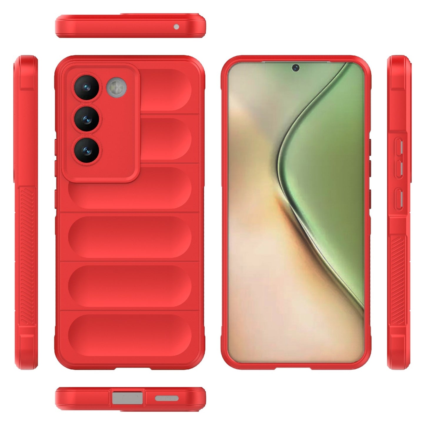 For vivo Y200E 5G Global Magic Shield TPU + Flannel Phone Case - Stylish, Durable, and Lightweight Protection
