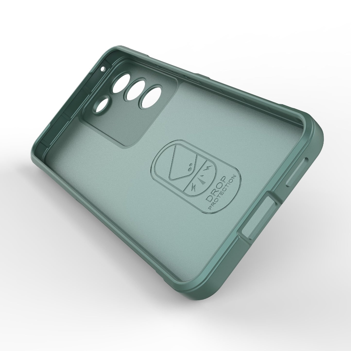 For vivo Y200E 5G Global Magic Shield TPU + Flannel Phone Case - Stylish, Durable, and Lightweight Protection