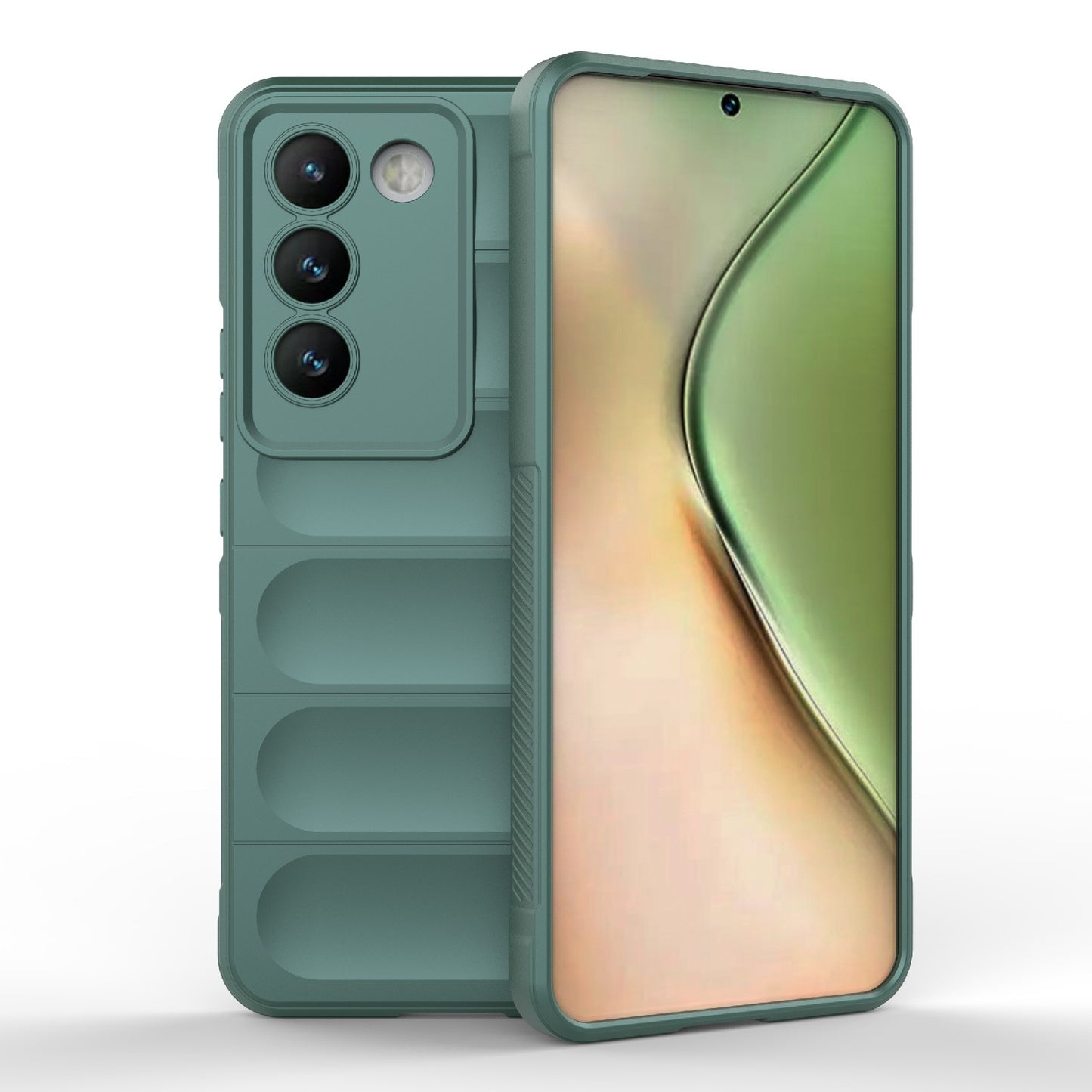 For vivo Y200E 5G Global Magic Shield TPU + Flannel Phone Case - Stylish, Durable, and Lightweight Protection