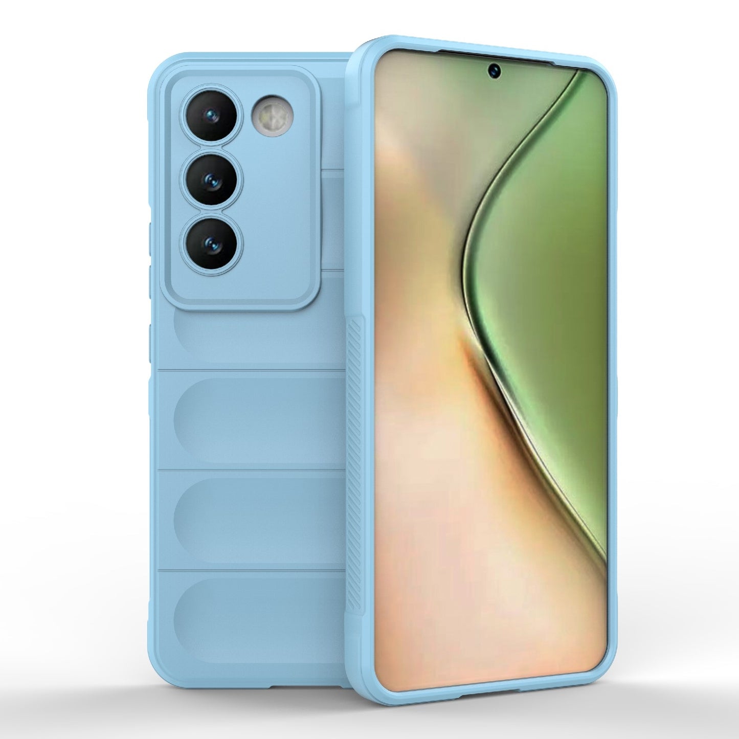 For vivo Y200E 5G Global Magic Shield TPU + Flannel Phone Case - Stylish, Durable, and Lightweight Protection